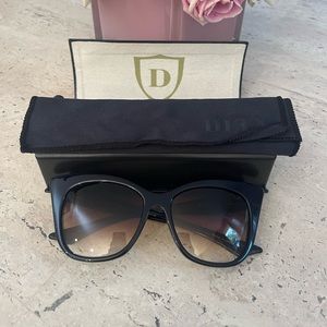 DITA Magnifique dark navy cat eye sunglasses
